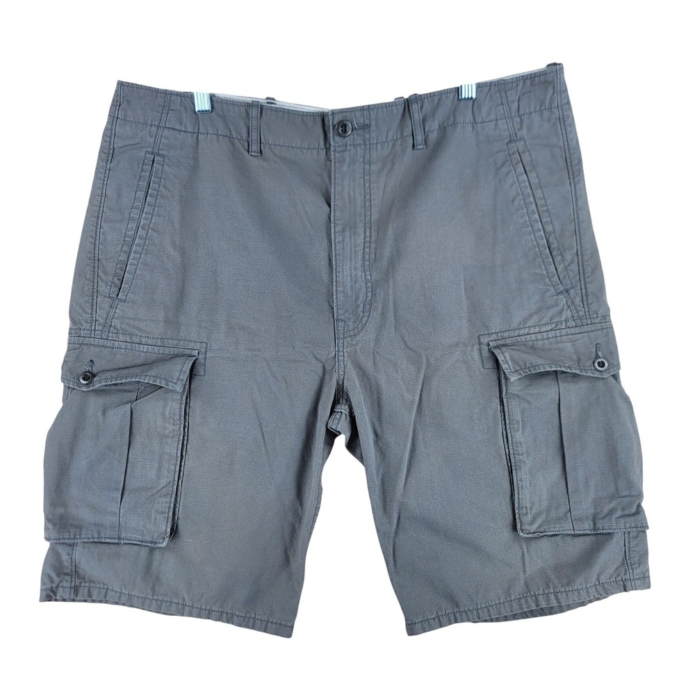 Levi's Cargo Shorts Mens 40 Gray Ripstop Cotton Casual Military Paratrooper
